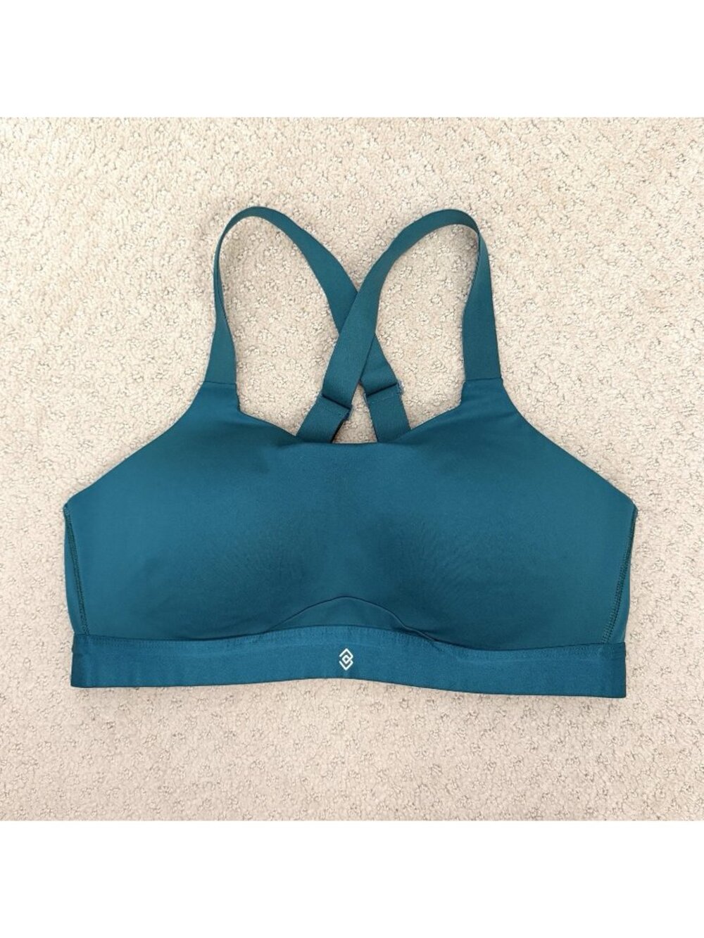 Thirdlove Kinetic Sports Bra Teal Green Active Athletic Workout Women's Size 36D